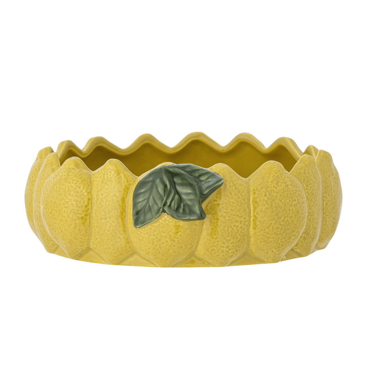 Bol, Bloomingville, Limone, 21x6.5 cm, 1.09 L, ceramica, galben - imagine 4